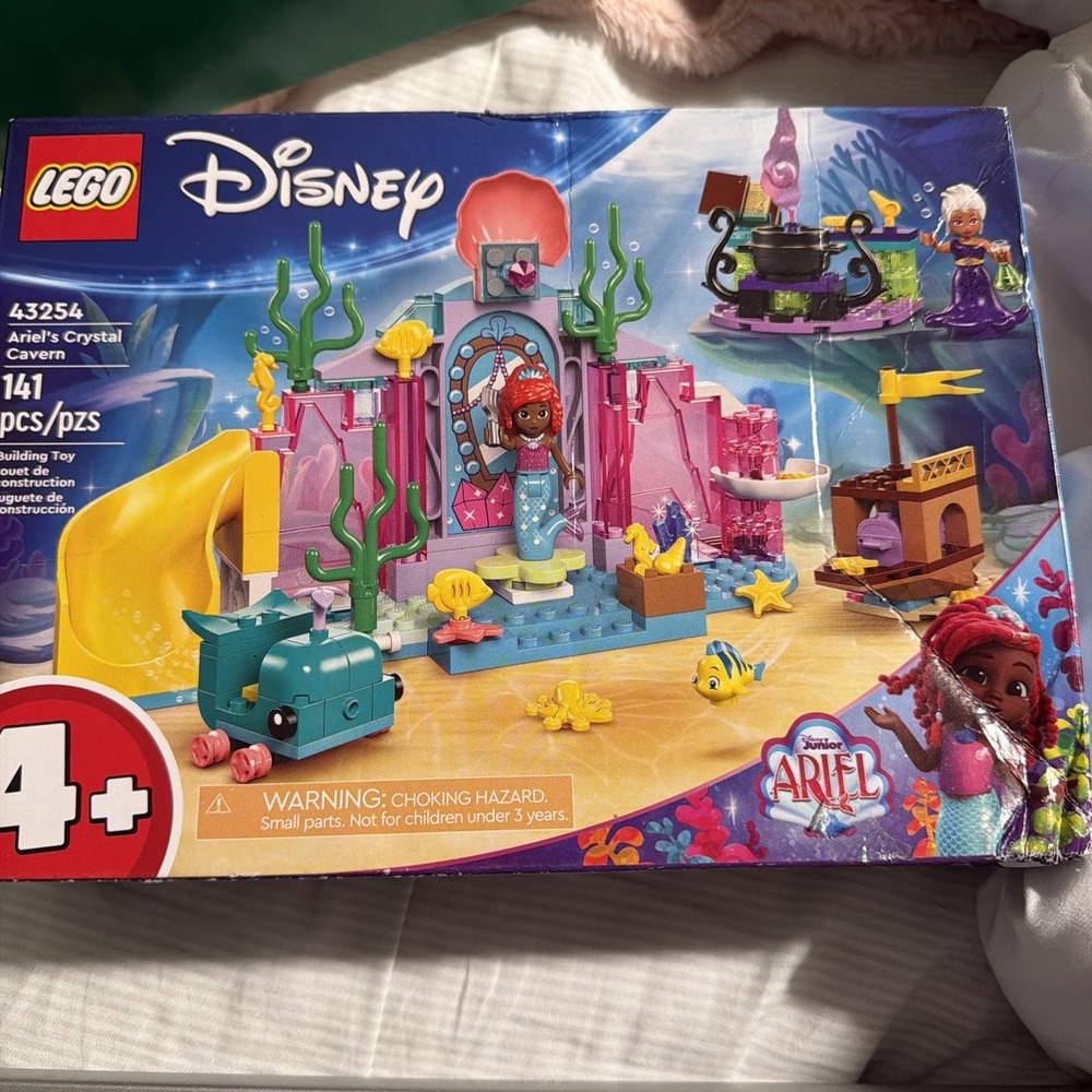LEGO Disney Princess Ariel's Crystal Cavern 43254 Building Toy Damaged Box